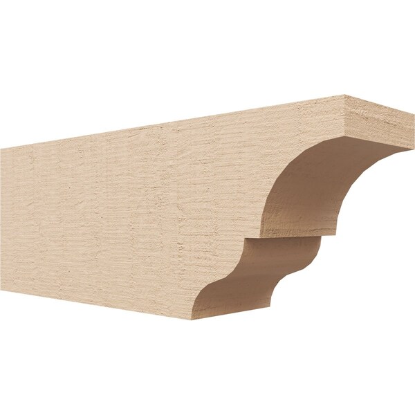 Ekena Millwork 4in. W x 6in. H x 16in. L Asheboro Woodgrain TimberThane Rafter Tail, Primed Tan RFTUR04X06X16ASHRCPR - main